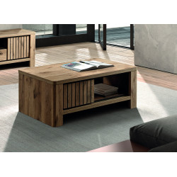 Table basse contemporaine chêne canyon Santana