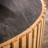Table basse ronde en acacia massif naturel Julia