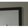 Miroir de salle à manger 140 cm laqué noir Solene