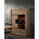 Vaisselier/argentier contemporian ch&ecirc;ne canyon Marilina