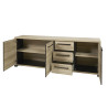 Buffet/bahut contemporain 240 cm chêne arizona Rocco