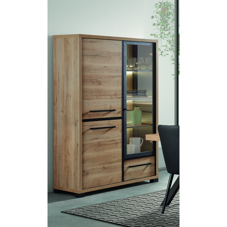 Vaisselier/argentier contemporain chêne arizona Rocco