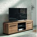 Meuble TV contemporain 164 cm chêne arizona Rocco