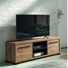 Meuble TV contemporain 164 cm chêne arizona Rocco