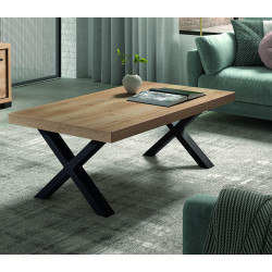 Table basse contemporaine chêne arizona Rocco