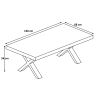 Table basse contemporaine chêne arizona Rocco