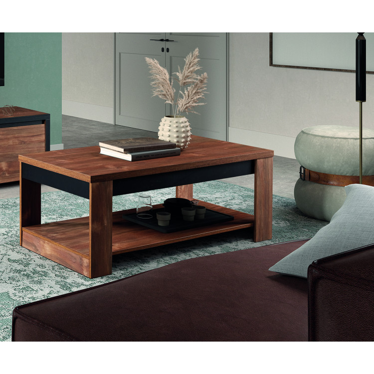 Table basse contemporaine coloris mango Silvia