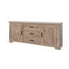 Buffet/bahut contemporain 220 cm chêne canyon Sirocco