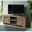 Meuble TV contemporain 160 cm chêne canyon Sirocco