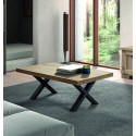 Table basse contemporaine ch&ecirc;ne canyon Sirocco