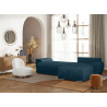 Canapé d'angle convertible moderne avec coffre en tissu Abel