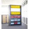 Armoire à rideaux monobloc métallique H 145 cm Niger