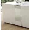 Buffet/bahut 4 portes design laqué blanc Simba