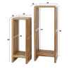 Tables d'appoint style nature en teck massif Ribero (lot de 2)