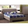 Lit adulte contemporain coloris basalte gris Ines