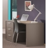 Bureau contemporain coloris basalte gris Donna