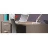 Bureau contemporain coloris basalte gris Donna