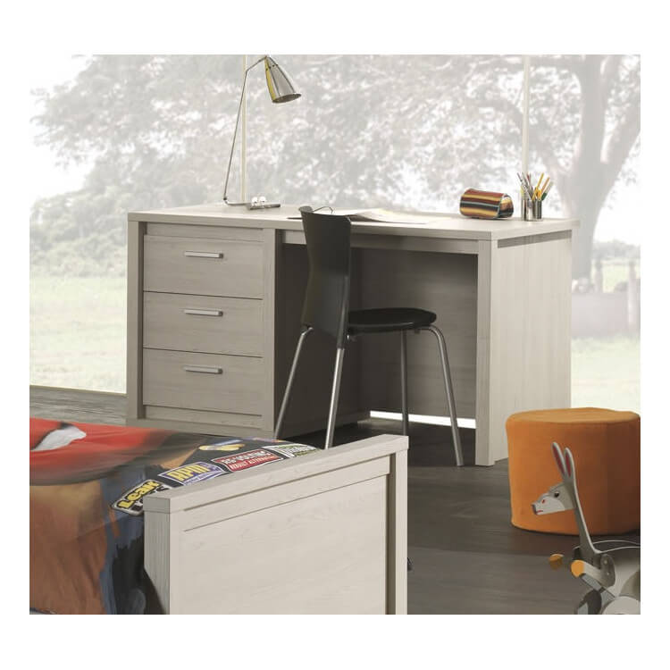 Bureau contemporain coloris gris Noe