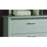 Commode 3 tiroirs contemporaine coloris gris Noe