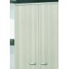 Armoire 3 portes contemporaine frêne gris Anna