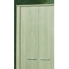 Armoire 2 portes contemporaine chêne clair Fanny