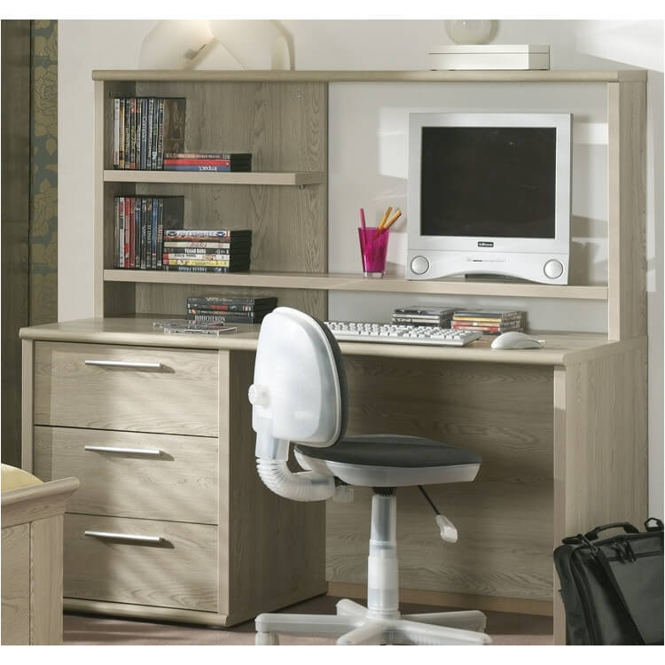 Bureau enfant contemporain chêne clair Fanny