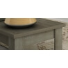 Table basse contemporaine chêne truffier Anastasia