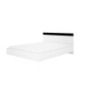 Lit adulte design coloris blanc/noir Louana