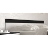 Lit adulte design coloris blanc/noir Louana