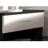 Chambre adulte design coloris blanc/noir Louana