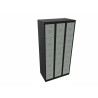 Vestiaire métallique industriel 3 modules Alby