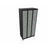 Vestiaire métallique industriel 3 modules Alby