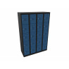 Vestiaire métallique industriel 4 modules Alby