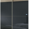 Chambre adulte contemporaine chêne/verre gris Avry