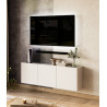 Meuble TV suspendu moderne 138 cm blanc Rosana
