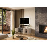 Meuble TV suspendu moderne 138 cm blanc Rosana