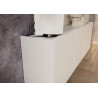 Meuble TV suspendu moderne 138 cm blanc Rosana