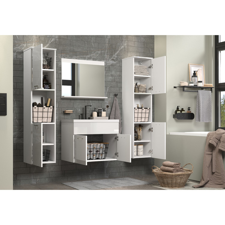 Ensemble Salle De Bain Luxe 6 Pièces Noir Mat - Porte-brosse WC, Gobelet, Porte-savon, Distributeur Savon, Poubelle & Porte-rouleau Moderne