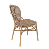 Chaise de bistrot empilable d'extérieur imitation rotin Dana