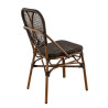 Chaise de bistrot empilable d'extérieur imitation rotin Dana