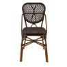Chaise de bistrot empilable d'extérieur imitation rotin Dana