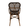 Chaise de bistrot empilable d'extérieur imitation rotin Dana