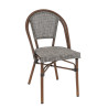 Chaise de bistrot empilable d'extérieur en textilène Marne