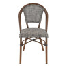 Chaise de bistrot empilable d'extérieur en textilène Marne
