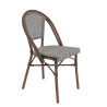 Chaise de bistrot empilable d'extérieur en textilène Marne