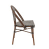 Chaise de bistrot empilable d'extérieur en textilène Marne