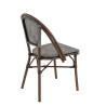 Chaise de bistrot empilable d'extérieur en textilène Marne