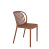 Chaise de bistrot d'extérieur empilable en polypropylène Sahari