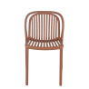 Chaise de bistrot d'extérieur empilable en polypropylène Sahari