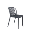 Chaise de bistrot d'extérieur empilable en polypropylène Sahari